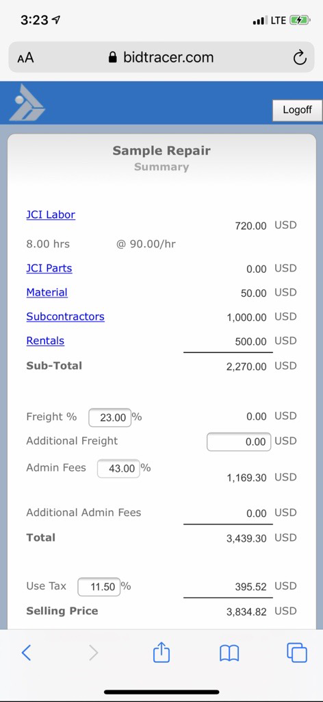 Summary in Service Repair Tool